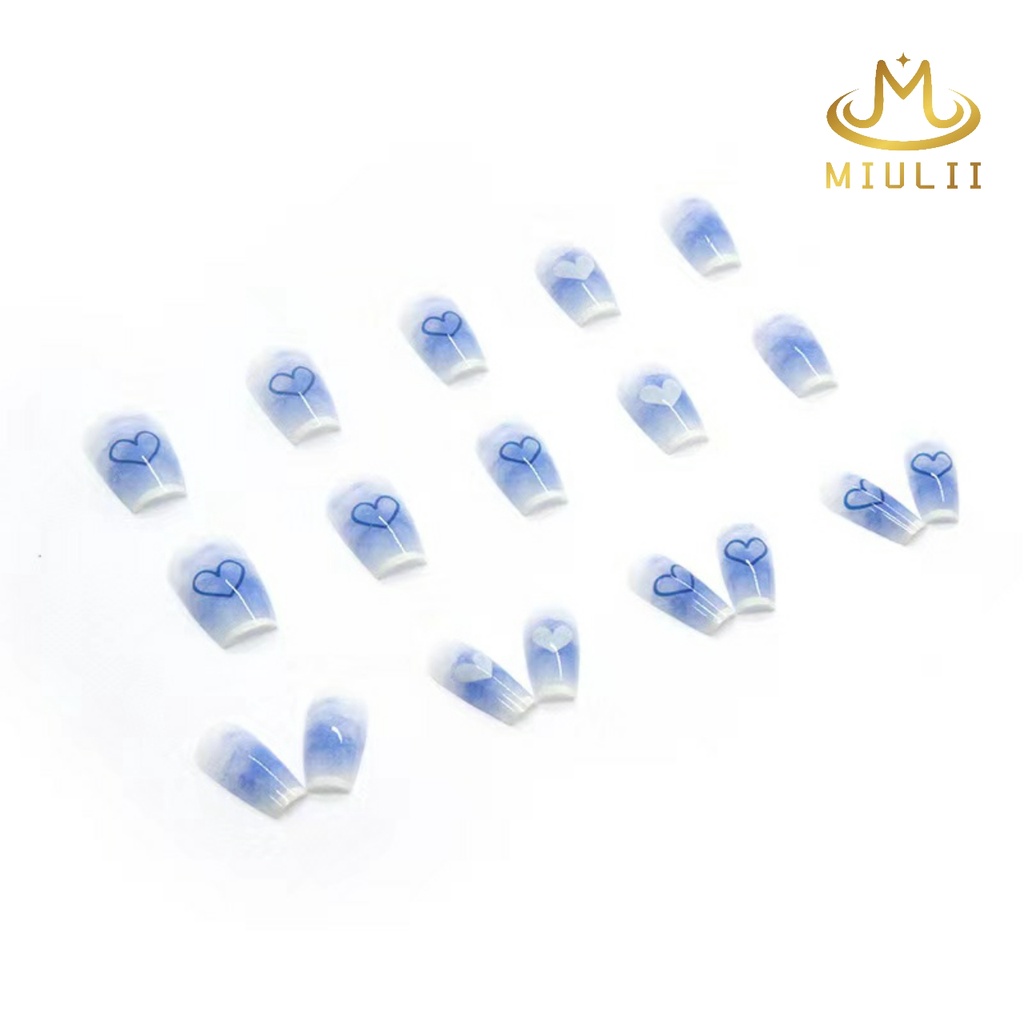 MIULII / KUKU PALSU A0685 / 24PCS / 3D / NAIL ART / PREMIUM / PINK / CUTE / FREE LEM JELLY / KUTEK