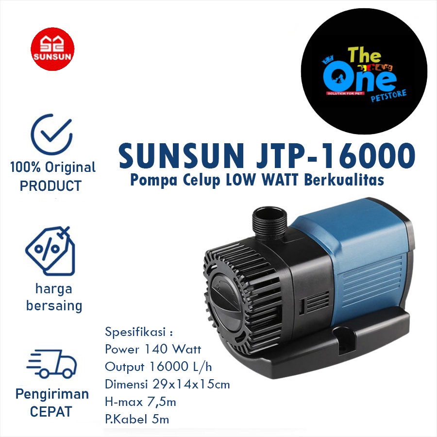 SUNSUN JTP 16000 JTP16000 POMPA CELUP KOLAM