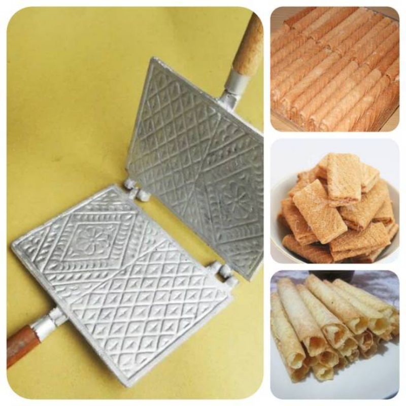 cetakan opak gapit atau egg roll