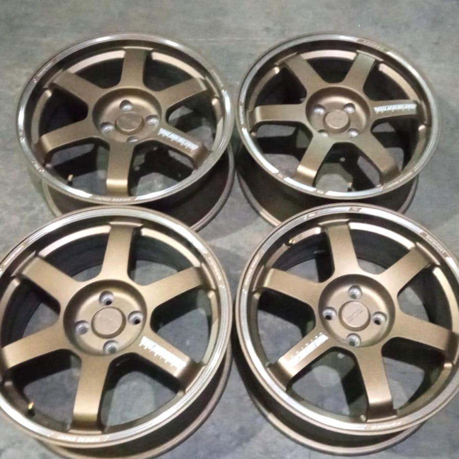Velg Mobil Racing Ring 17 Lubang Baut 4 TE37 R17X8 4X100 ET40