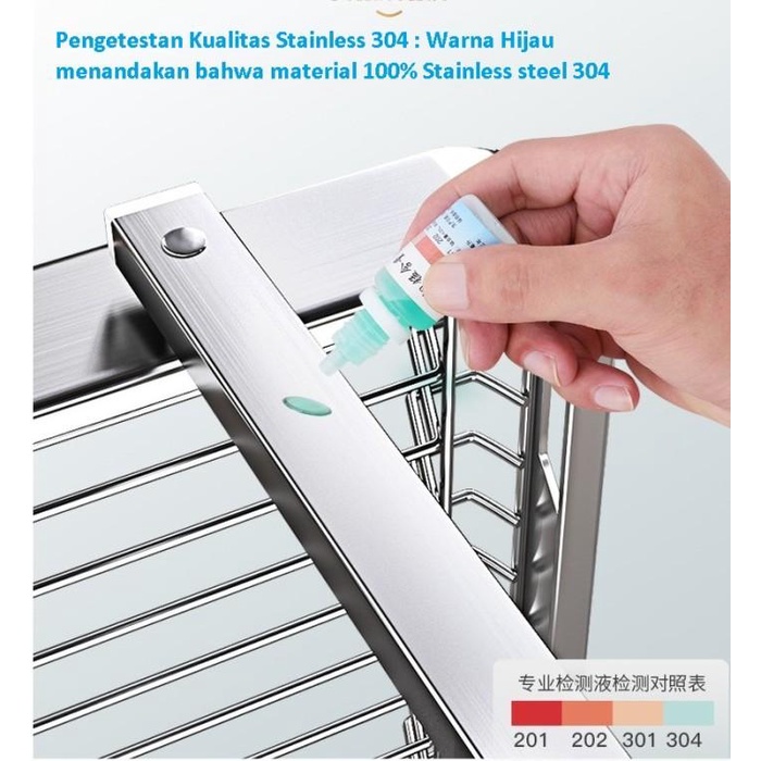 RAK CUCI PIRING RAK PENGERING PIRING MODEL GANTUNG STAINLESS STEEL 304
