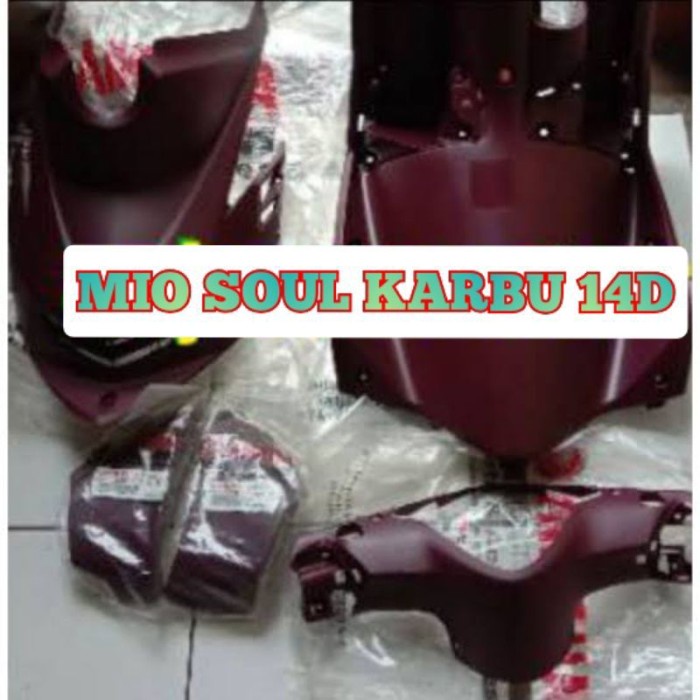 PAKET BODY KASAR YAMAHA MIO SOUL KARBU MERAH ATI PART ORIGINAL YAMAHA