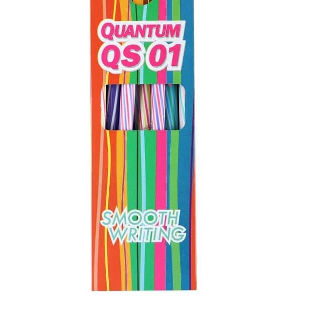 

㊬ BOLPOIN QUANTUM QS-01 STANDARD BLACK ISI 12 PCS - 1 LUSIN つ