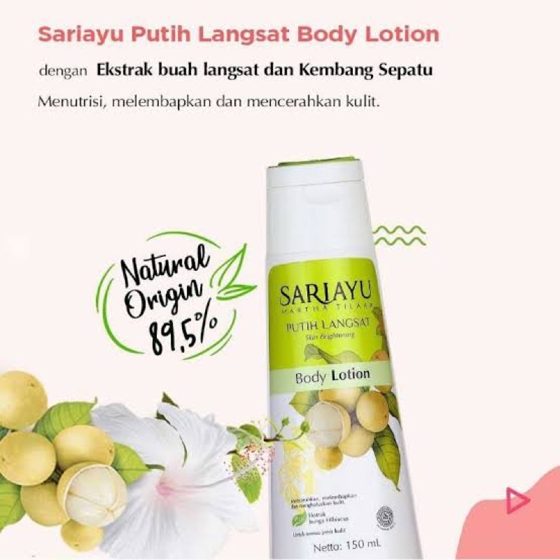 Sariayu Putih Langsat Body Lotion