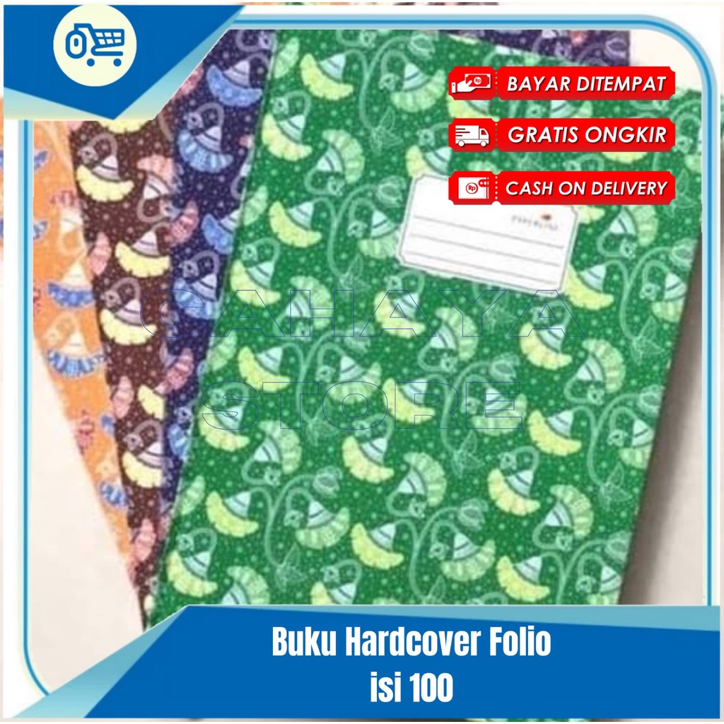

Buku Hardcover Ukuran Folio F4 Sampul Tebal Isi 50 Paperline