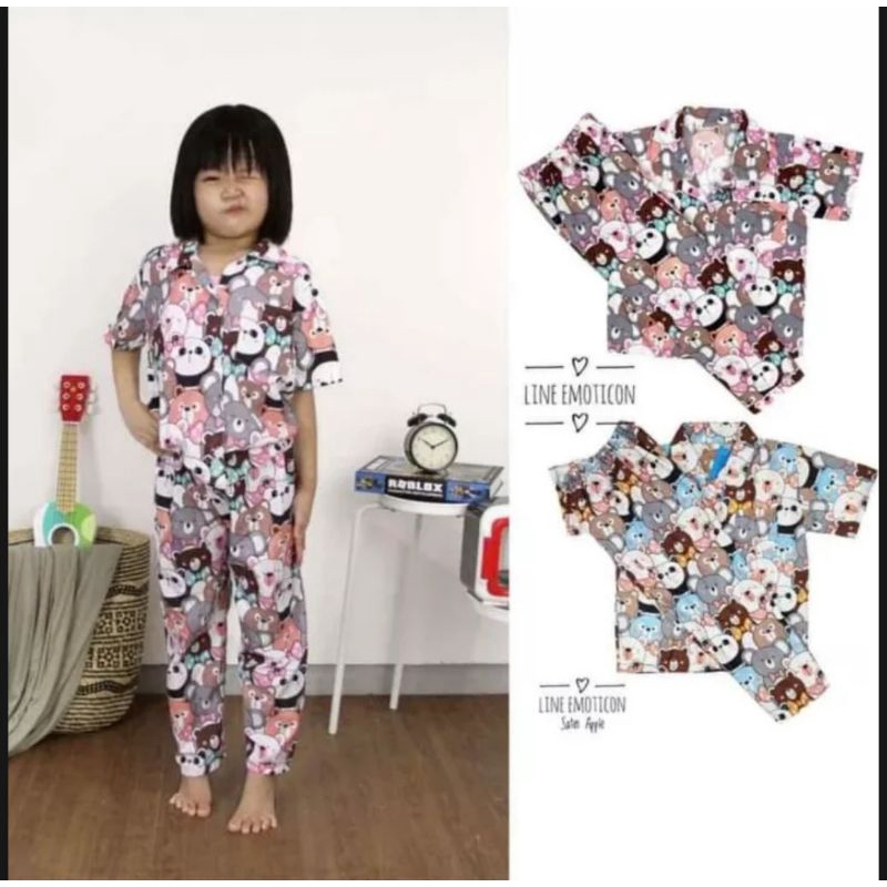 Baju tidur anak motif terbaru lengan pendek anak laki laki perempuan baju tidur anak anak pakaian tidur anak anak stelan  anak baju anak murah