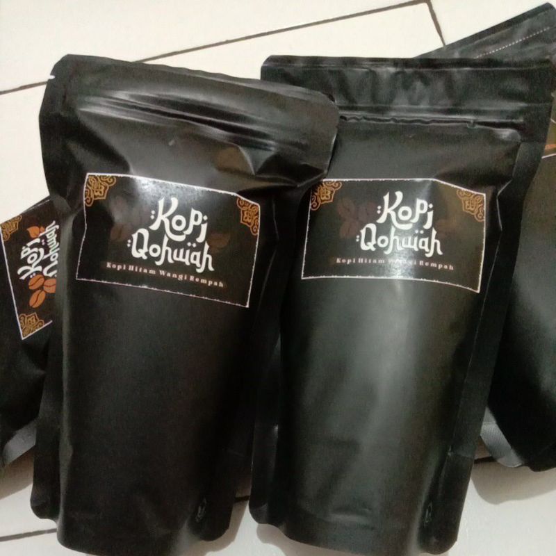 

Kopi Qohwah varian Hitam netto 200gr