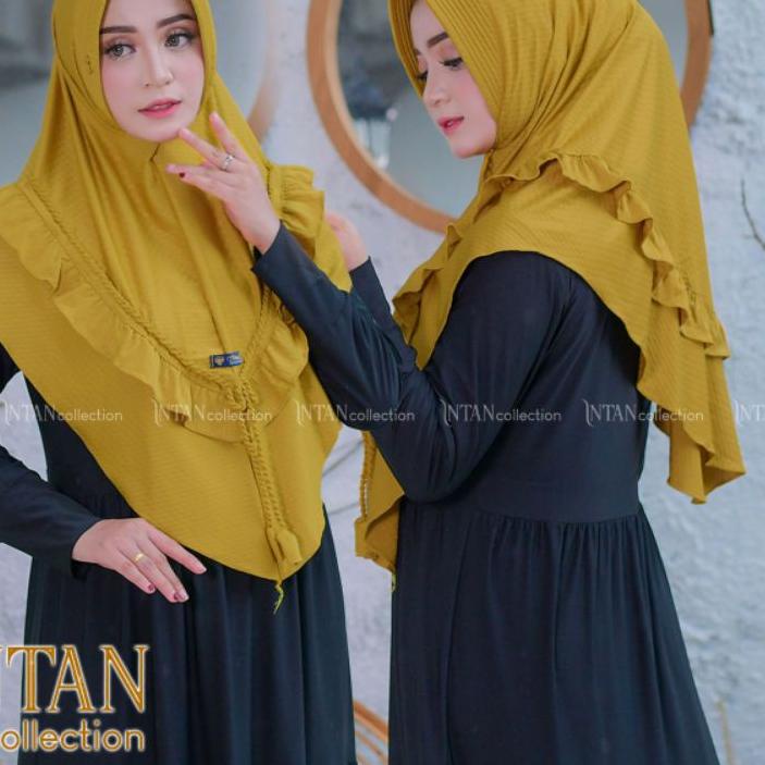 BERGO JERSEY SUPER/JILBAB INSTAN TALI TAMBANG/