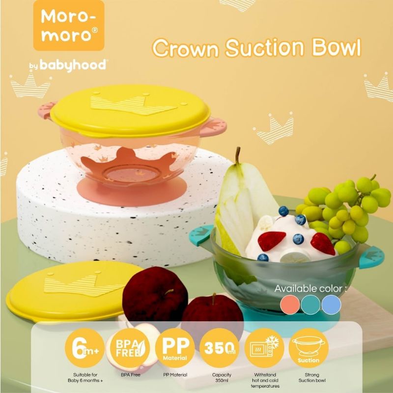 Moro-Moro Crown Suction Bowl MSB2232 — Mangkuk Anak