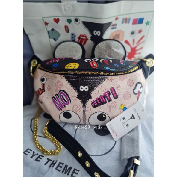 HUER Eye Theme WaistBag (Ori - NEW -Ready‼️)