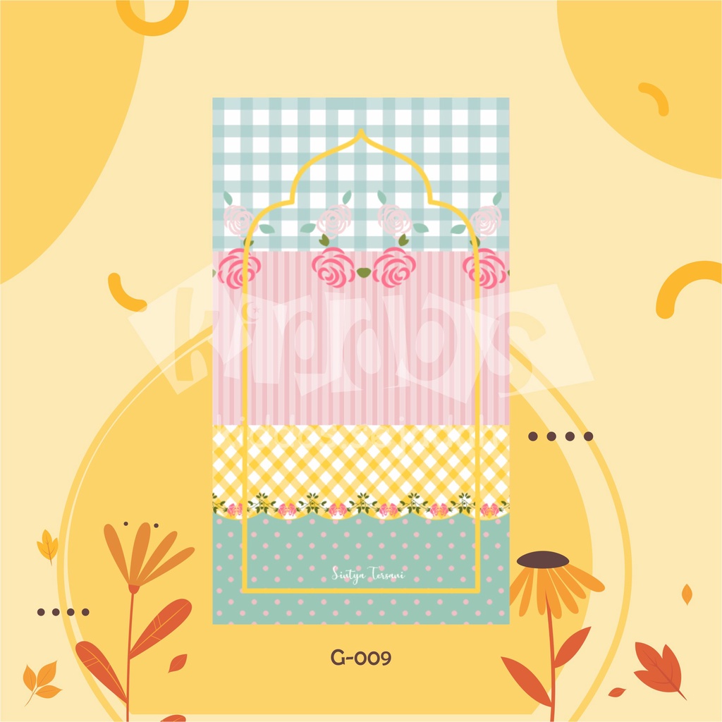 G-009 SEJADAH ANAK PREMPUAN CUSTOM NAMA/ SEJADAH TRAVEL/ SEJADAH LUCU/ SEJADAH PRINTING