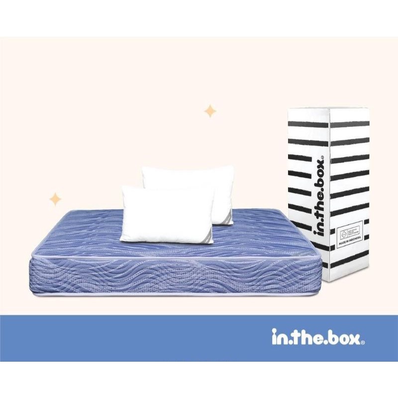 Kasur Spring Bed Inthebox Alpha Gratis Ongkir + Bantal + Hadiah Menarik