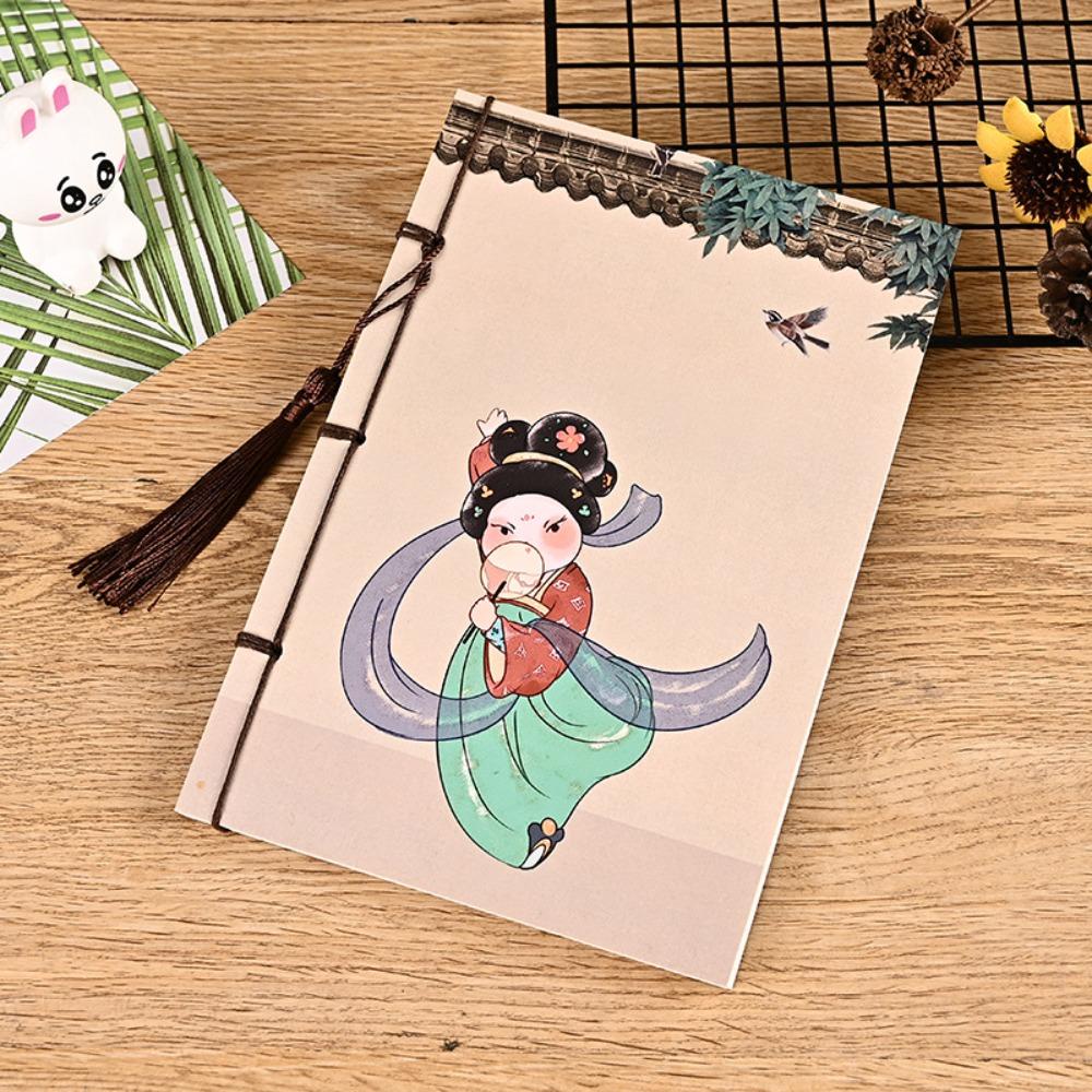 Nanas Alat Tulis Notebook Gaya Cina Retro Vintage Kosong Notepad