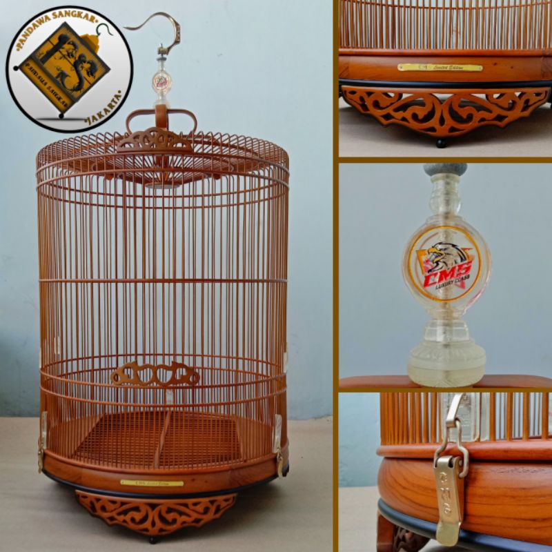SANGKAR/KANDANG MURAI CMS JATI UKIR JEPARA