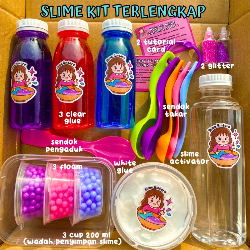 SLIME KIT TERLENGKAP BY SLIME_BINTARO || MAINAN ANAK || MAINAN LUCU || SLIME KIT TERMURAH || SLIME KIT LUCU || SLIME || BIKIN SLIME SENDIRI DIRUMAH || SLIME KIT NO RIBET || SLIME KIT ANTI GAGAL || SLIME KIT BAGUS || SLIME KIT WORTH IT