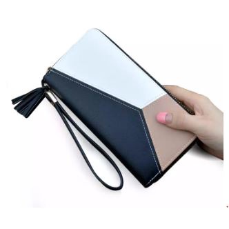 ( GS ) DOMPET WANITA/ DOMPET PANJANG 3 KOMBINASI WARNA