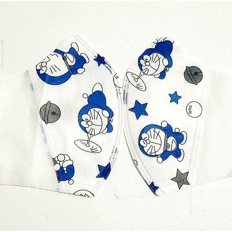 MASKER DUCKBILL ANAK ONCARE MOTIF DORAEMON BESAR ISI 10PCS 3-10TAHUN