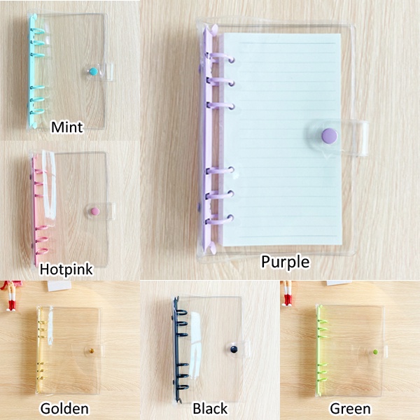 

Binder A6 polos 6 ring warna warni aesthetic minimalis DIY journaling scrapbook cute HB1292 RJ4
