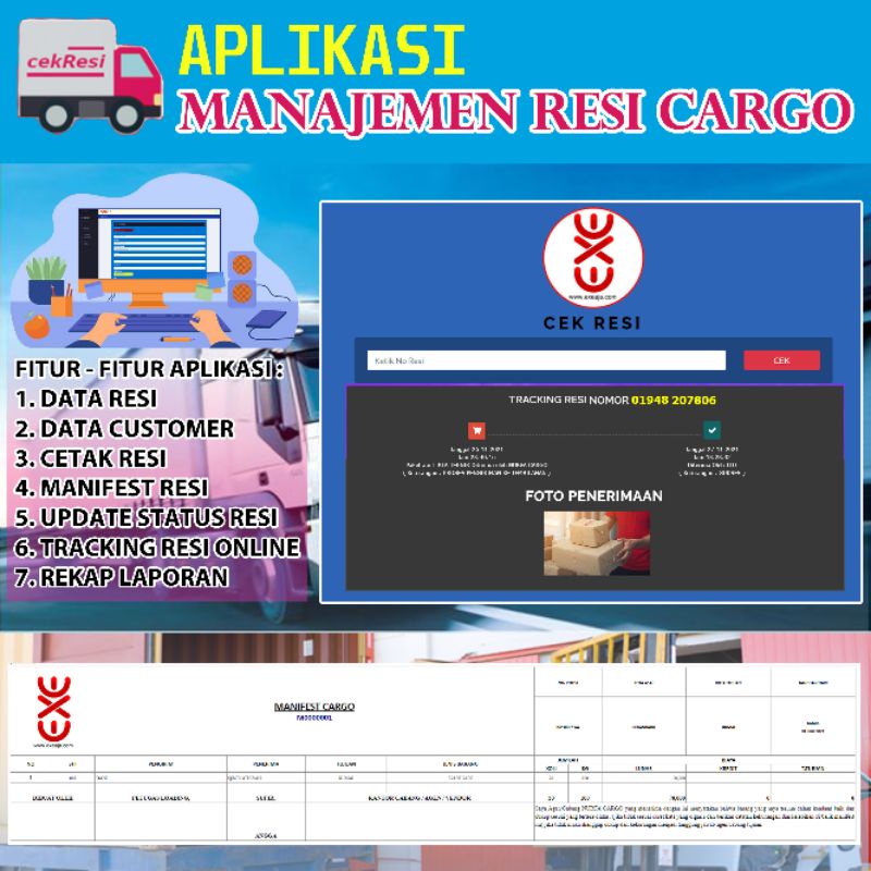 Aplikasi Manajemen Resi / Cargo
