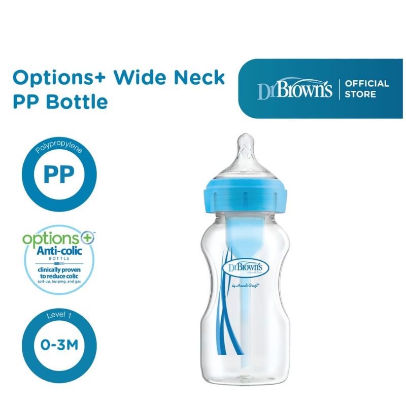 DR BROWNS botol option wide neck plus 270ml