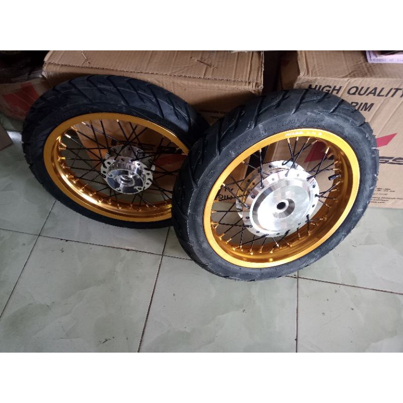 velg Honda Vario 110/125 tapak lebar 250/215x14 plus ban