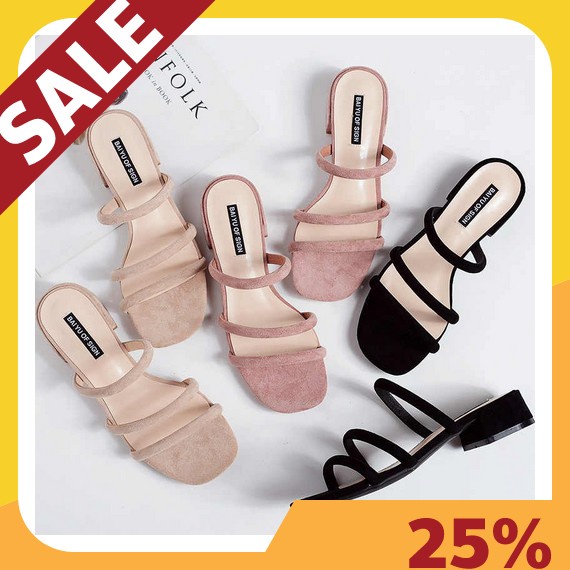 Kelsey Heels Wanita Pesta Kondangan Mewah Elegand Branded Terlari Ml439 Heels T13 Hitam - Hitam, 38 