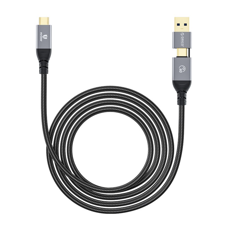 Usb4 Type-c thunderbolt 4.0 male cable with connector Usb-A orico 50cm 40Gbps 4k 60hz 8k 100w pd 5A data sync charge usb40 acc40-05