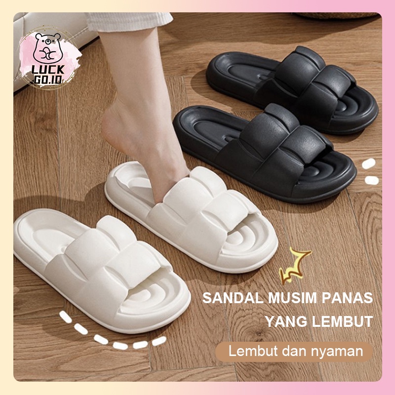 Sandal Beruang Jelly Wanita Import Sendal Wanita Terbaru 2022 Sepatu Sandal Wanita Korean Style Sandal Rumah Murah Elastic Empuk EVA