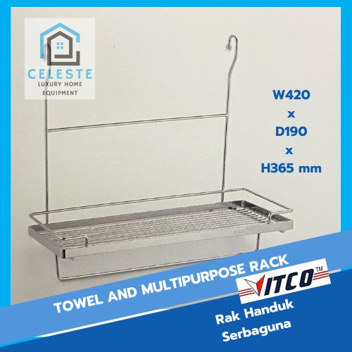VITCO Towel Multipurpose / Gantungan Handuk & Rak serbaguna