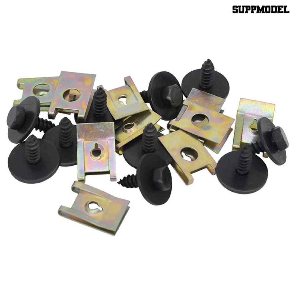 [Dekorasi] 40pcs/set Sekrup Self Tapping Mudah Dipasang Banyak Digunakan Sekrup Hex Mur U Metal Untuk Mobil