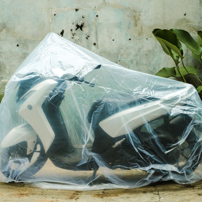COVER MOTOR TRANSPARAN BENING - SARUNG MOTOR NMAX VARIO VESPA ASTREA