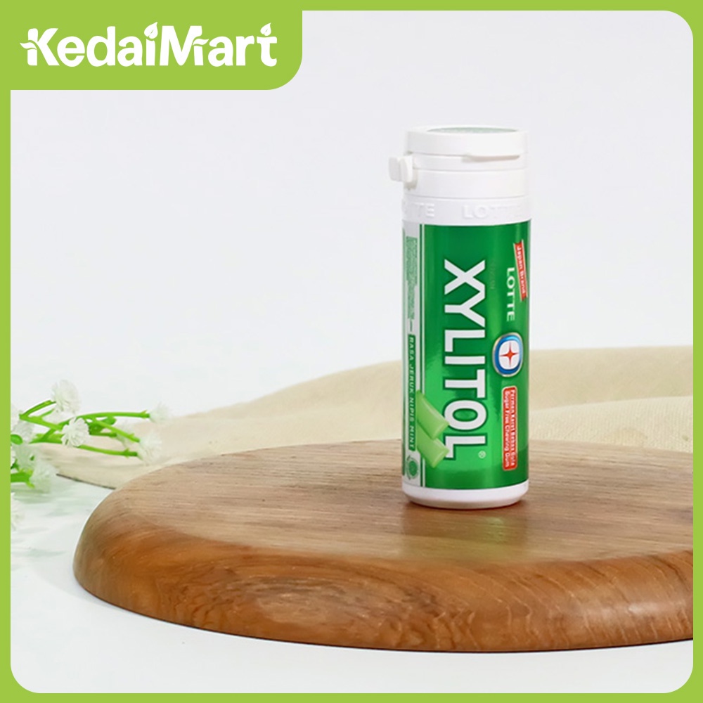 

Lotte Xylitol Gum Lime Mint Botol 27.55 Gram