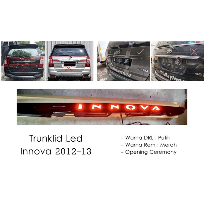 Trunklid Led Innova 2012-2013 #Original