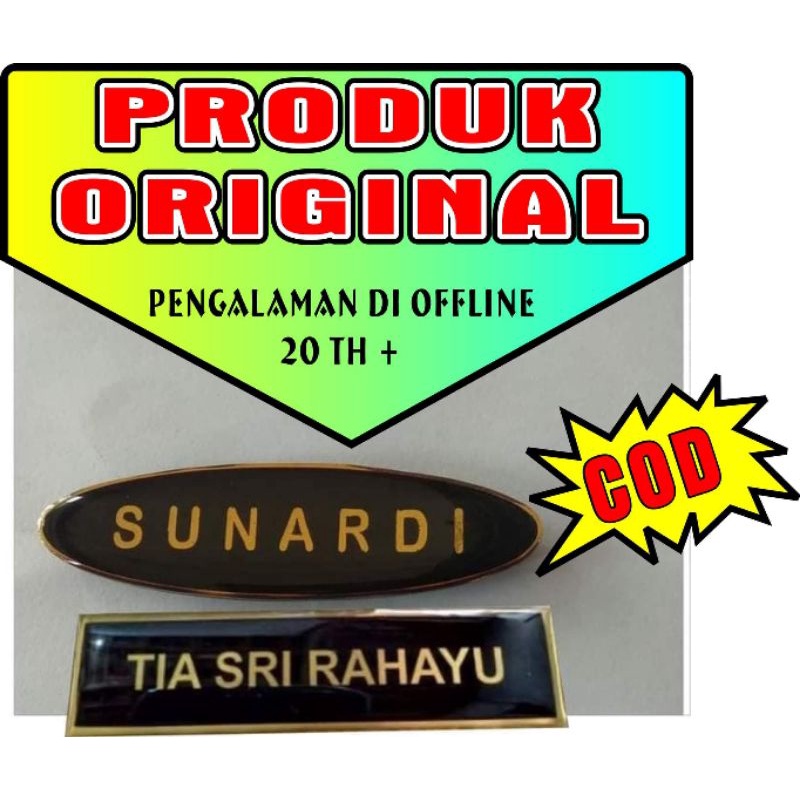 

name tag / nama dada