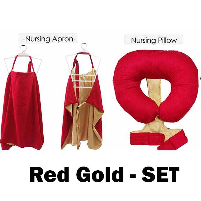 LUX NURSING SET - Nursing Ibu Menyusui Apron tENCEL Bantal Menyusui bansui cover akachan