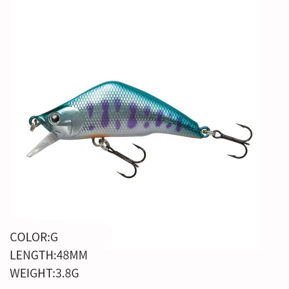 Preva 2pcs Umpan Tenggelam 48mm/3.8g Crankbaits Getar Ikan Kecil Lures
