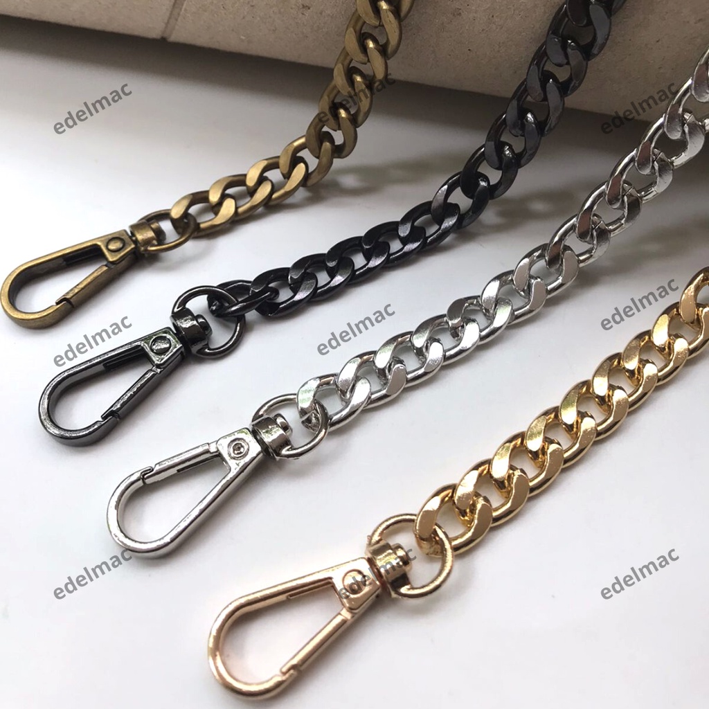 Rantai Kait Tas Hand Bag Selempang Gagang Aksesoris Sling Bag Chain Logam Aluminium accessories DIY