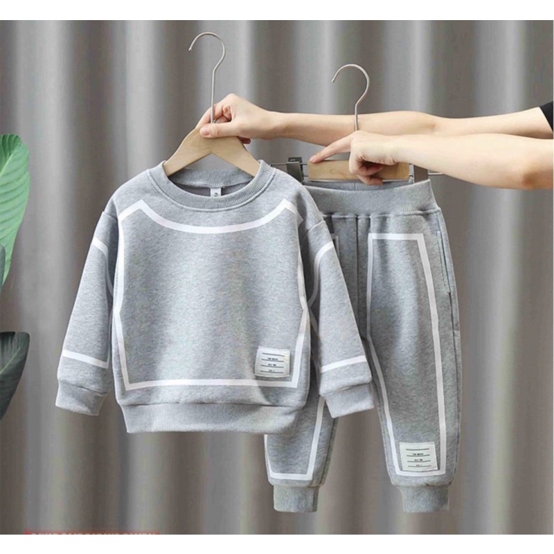 sweater anak dan celana anak setelan anak laki dan perempuan 1-5 tahun grosir