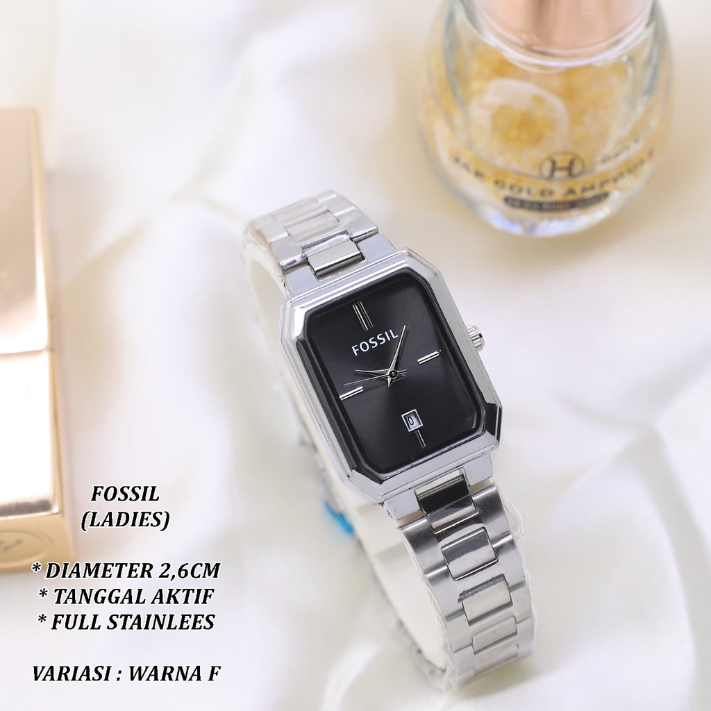 (BISA COD) JAM TANGAN WANITA FASHION LS-0120 FULL STAINLEES TANGGAL AKTIF