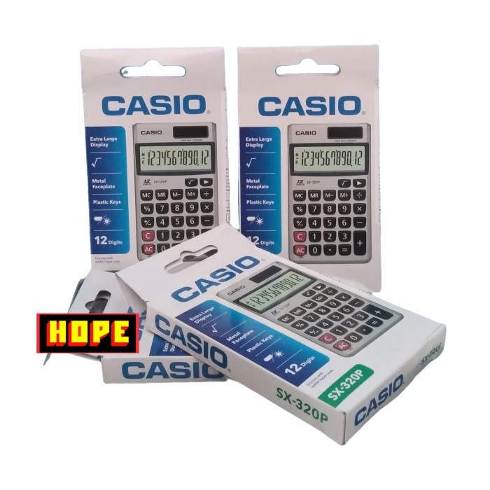 

KALKULATOR / CALCULATOR SX-320 P/ CASIO /ORIGINAL #ORIGINAL