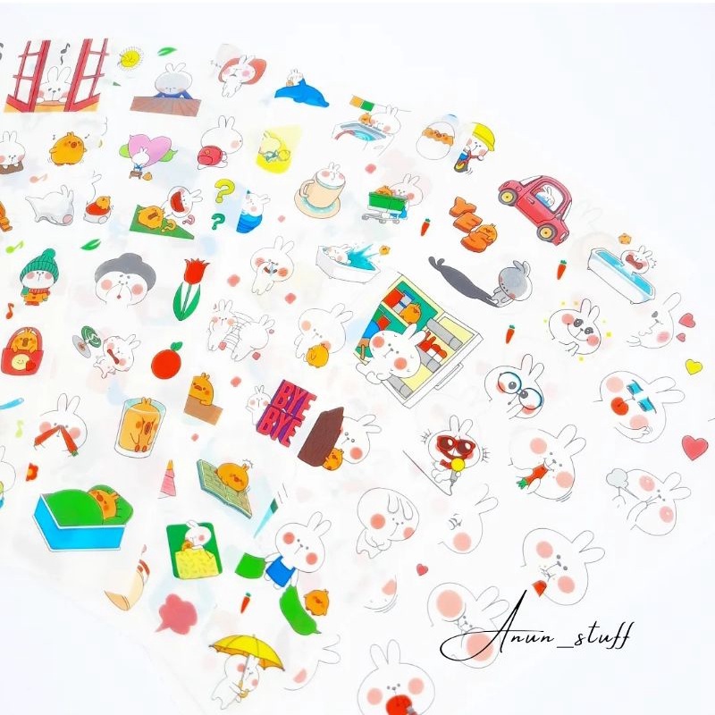 

Stiker PET Full Cutting Cute Hand Drawing Sticker [SATUAN]