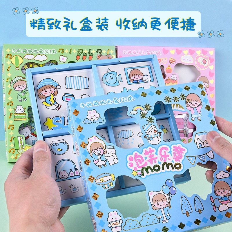 [BISA ECER] Stiker Momo Waterproof Stiker Kartun Korea Lucu Dekorasi Handbook Scarpbook Buku Diary