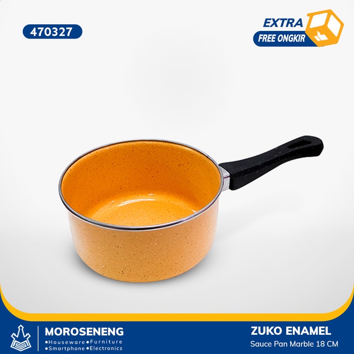 populer] Sauce Pan Marble Zuko Enamel 18cm