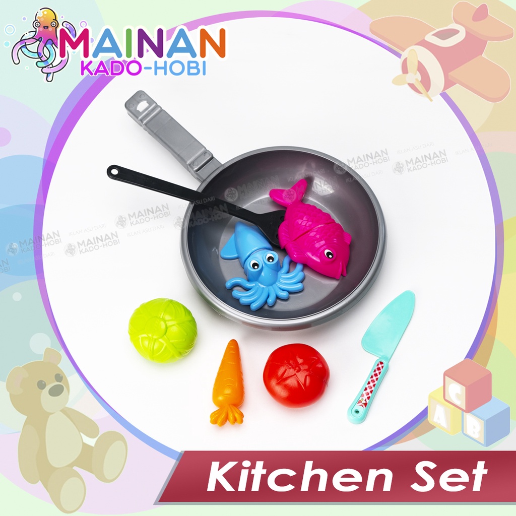 MAINAN ANAK PEREMPUAN SET KITCHEN ALAT MASAKAN DAPUR MAKANAN