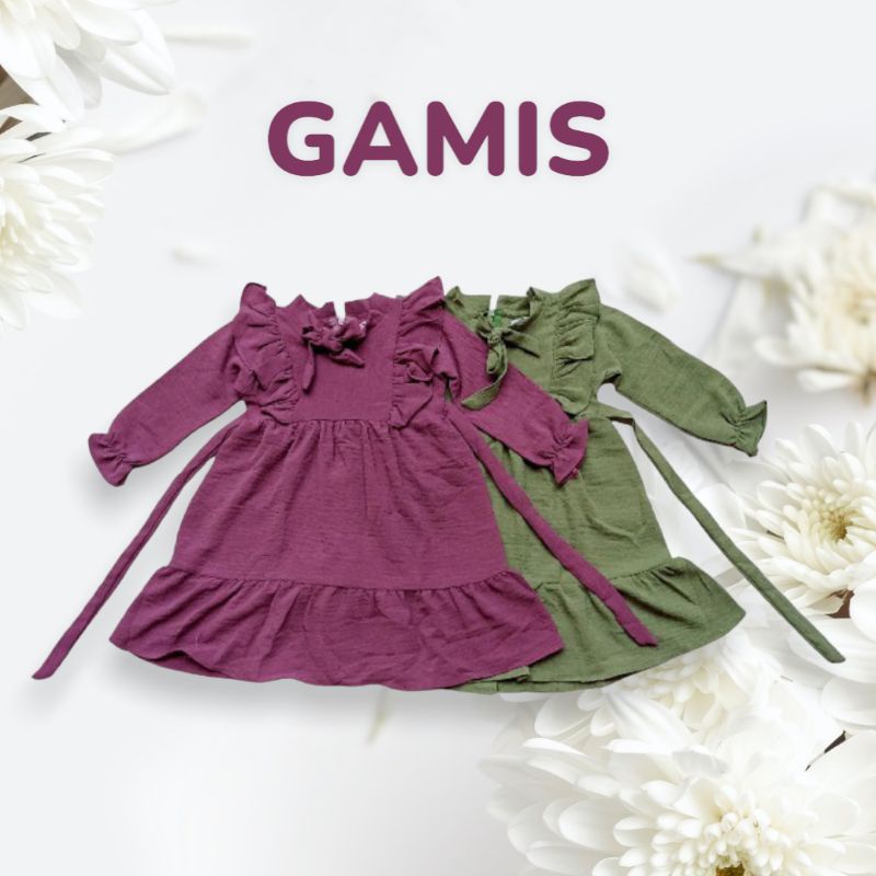 1-5t GAMIS CRINKLE VERSI A GAMIS ANAK GAMIS DINAN MALIKA