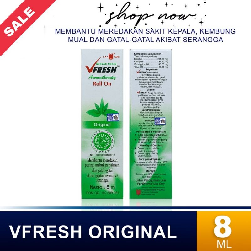 Cap Lang Minyak Angin VFresh Original - vfresh ori