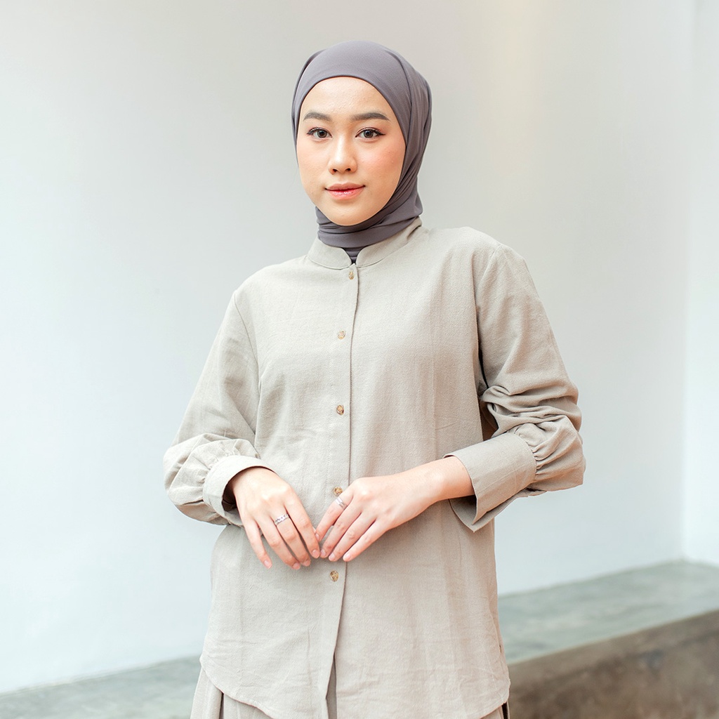 Eunbi Linen One set I Blouse Linen and Skirt Linen [YEPPUOUTFIT]