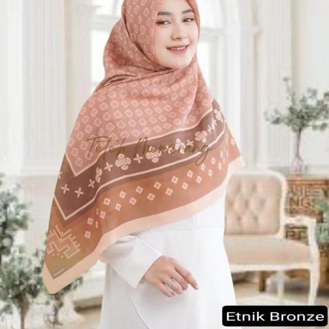 Jilbab Hijab Kerudung Segiempat Syar i Jumbo 140x140 Premium Voal ELEG