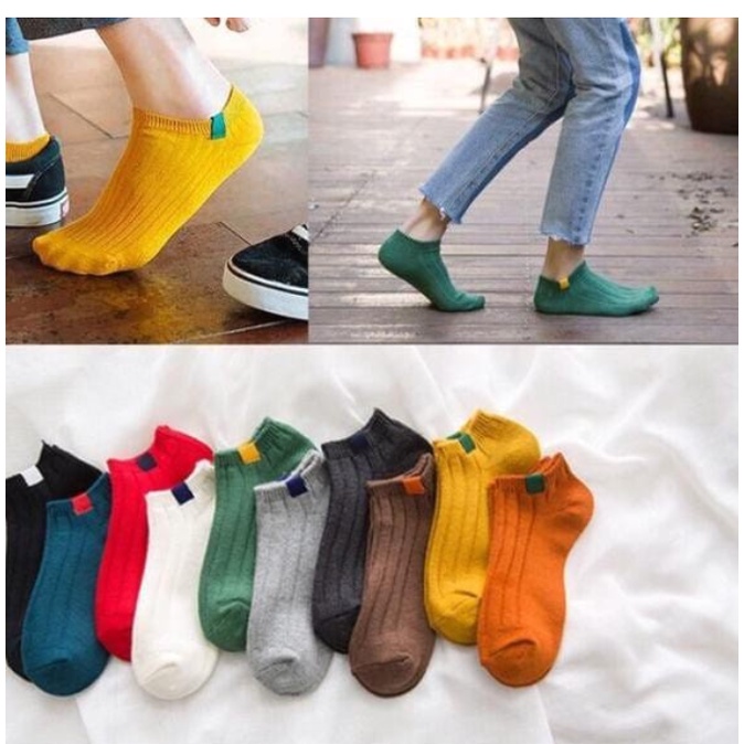 Kaos Kaki Pendek Semata Kaki / Ankle Cute / Socks / Short Socks / Kaos Kaki Polos