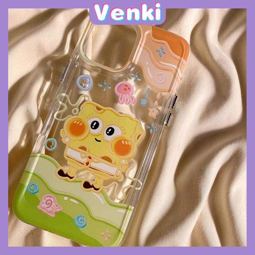 Case For iPhone 14 Pro Max Soft TPU Big Hole Space Case Clear Cute Cartoon Plating Buttons Camera Protection Shockproof For iPhone 14 13 12 11 Plus Pro Max 6 7 8 Plus XR XS